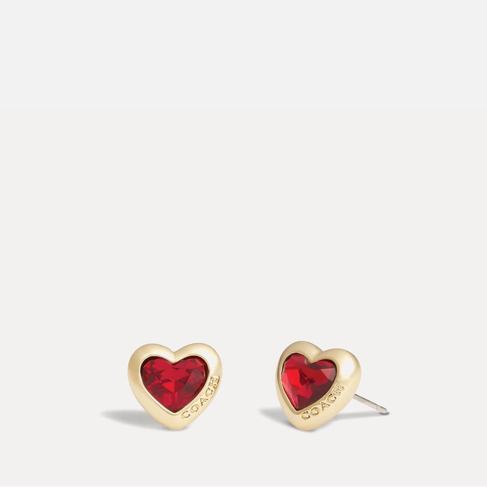 COPY - Coach Heart Earrings